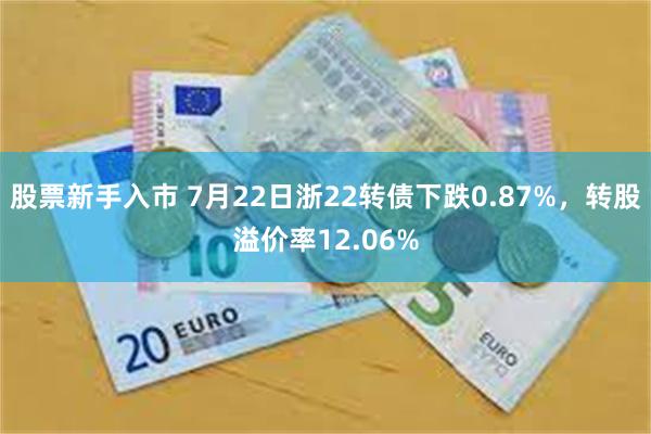 股票新手入市 7月22日浙22转债下跌0.87%，转股溢价率12.06%