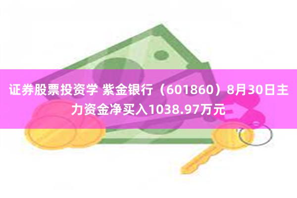 证券股票投资学 紫金银行（601860）8月30日主力资金净买入1038.97万元